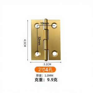 Mini Bisagra Dorada de Acero Inoxidable para Muebles, Cajas de Regalo de Madera y Puertas de Armario - Product Image 6