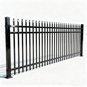 Clôture <span class=keywords><strong>de</strong></span> jardin en acier <span class=keywords><strong>pour</strong></span> l'extérieur Clôture ornementale en métal Clôture en acier galvanisé <span class=keywords><strong>pour</strong></span> écoles/parcs avec <span class=keywords><strong>grille</strong></span> décorative - Product Image 1