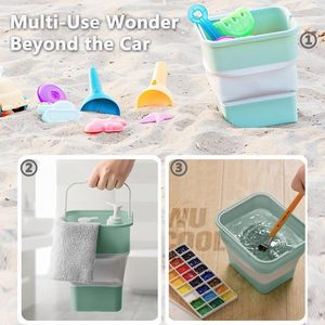 Nouveau design, best-seller, accessoires de voyage <span class=keywords><strong>en</strong></span> plein air, seau pliable avec poignée, seau de pêche, seaux de plage pour les voyages - Product Image 4
