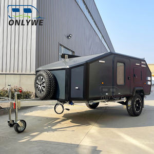 ONLYWE Mini <span class=keywords><strong>caravane</strong></span> Pop up Campe 4x4 de haute qualité Caravan Travel Trailers Campers Offroad Camper Trailer for China Folding - Product Image 4
