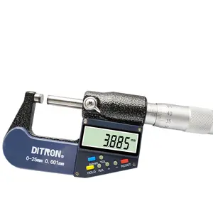 0-25mm Micrômetro Digital em Aço Inoxidável 0-25mm Micrômetros Externos Eletrônicos Cromado Caliper Gauge Ferramentas de Medição