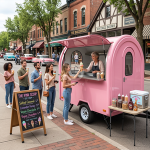 Etodevice Food Cart Catering Coffee Trailer Used Mini Food Trucks Ice Cream Trucks for Sale - Product Image 1