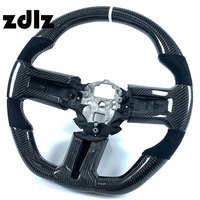Volant en cuir suédé noir avec fibre de carbone pour Ford Mustang GT 2009, accessoires de voiture, possibilité de personnalisation