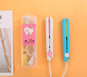 Portable Electric Flat Iron <strong>Hair</strong> <strong>Straightener</strong> with LED Display <strong>Mini</strong> Heating Ceramic Plate for Household Hotel or Outdoor Use - Product Image 6