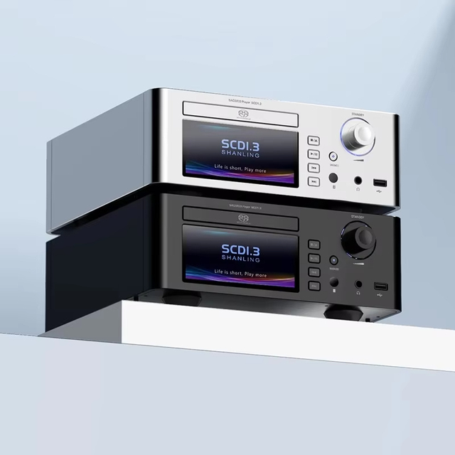 SHANLING SCD1.3 CD Player AK4499EX AK4191 DAC Chips Sanyo HD870 ME1389EE System LDAC Hi-Res Audio CD PCM768 DSD512