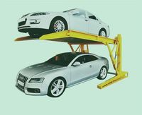 Stacker de voiture simple à 2 poteaux Valet Parking Stockage de voiture hydraulique Système de levage de stationnement Parking vertical