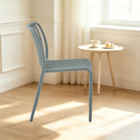 Chaise de salle à manger empilable en plastique moderne pour la maison, le bureau, le bar à domicile, l'appartement, la restauration