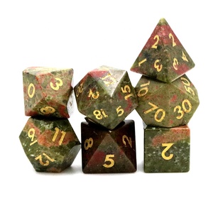Juego de dados poliédricos de 16mm, dados de Gema personalizados rpg para juego - Product Image 2
