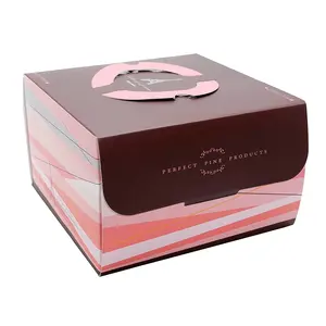 Hot Sell Stylish Custom Logo Cake Box with Window - Perfect Paper Boxer Product for Cakes and Pie Packaging