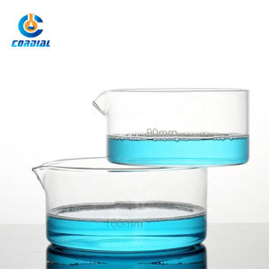 La plaque de cristal de verrerie de laboratoire de haute qualité la plus vendue plaque de cristal de 90mm avec bec en verre <span class=keywords><strong>Borro</strong></span> 3.3 - Product Image 1