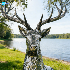 Outdoor <strong>Life</strong> <strong>Size</strong> Modern Decorative Welded Polished Stainless Steel Sculpture Palm Tree <strong>Statue</strong> - Product Image 6
