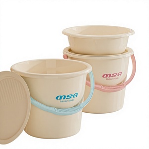 Juego <span class=keywords><strong>de</strong></span> Cubeta y Tazón para el Hogar, <span class=keywords><strong>de</strong></span> Plástico, Portátil, Estilo Estudiantil, Capacidad <span class=keywords><strong>de</strong></span> 10-15L, para Lavandería, Baño y Almacenamiento <span class=keywords><strong>de</strong></span> Agua, Hecho en China - Product Image 1