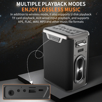 Speaker Nirkabel Bluetooth Daya Tinggi 400W Baru, Tahan Lama, Karaoke Mobile dengan Mic, Kartu Suara, Rekam di Tempat