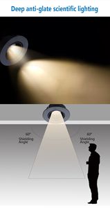 Mini projecteurs LED Anti-éblouissement <span class=keywords><strong>de</strong></span> 45MM, taille <span class=keywords><strong>de</strong></span> découpe encastrée, vitrine d'armoire <span class=keywords><strong>de</strong></span> <span class=keywords><strong>salle</strong></span> <span class=keywords><strong>de</strong></span> <span class=keywords><strong>bain</strong></span> intérieure 3W COB - Product Image 3