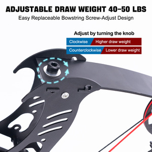 Ensemble Avancé de <span class=keywords><strong>Chasse</strong></span> et Tir en Extérieur, <span class=keywords><strong>Arc</strong></span> à Poulies Composites en Gros avec Flèches Métalliques pour le Sport - Product Image 3