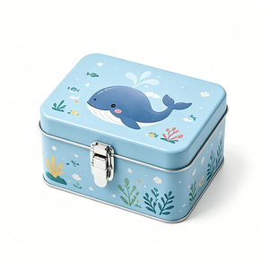 Boîte en fer blanc personnalisée écologique à succès avec impression CMJN, conteneur en métal pour jouets, artisanat et cadeaux - Product Image 5