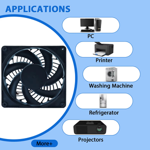 DC Quạt Làm Mát Mang Tốc Độ Cao 5V 12V 24V Im Lặng DC <span class=keywords><strong>Fan</strong></span> Không Chổi Than 40Mm <span class=keywords><strong>60Mm</strong></span> 70Mm 80Mm 92Mm 120Mm DC Lưu Lượng Hướng Trục Người Hâm Mộ - Product Image 2
