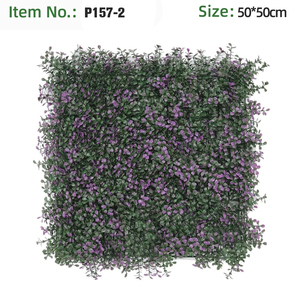 แผงผนังต้น<span class=keywords><strong>ไม้</strong></span>ประดิษฐ์ขนาด 50x50 ซม. พร้อมต้นบ็อกซ์วูด ยูคาลิปตัส และดอกกุหลาบ สำหรับตกแต่งภูมิทัศน์เชิงพาณิชย์ - Product Image 4