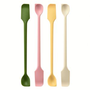 Nouvelles spatules en silicone personnalisées pour la pâtisserie, avec long manche, spatule en caoutchouc antiadhésive pour gâteau, crème, beurre - Product Image 1