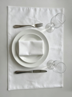 Set de table en polyester double couche 48*33cm, impression numérique personnalisée sur tissu pour la maison et les restaurants