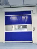 Portes à enroulement en PVC, design moderne, isolation thermique, pour garages résidentiels, magasins, centres commerciaux
