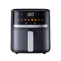 Four électrique multifonctionnel numérique de 5 L, friteuse à air intelligente sans fumée pour la cuisine domestique