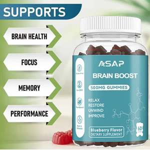 OEM Brain Boost Gummies Supplément Alpha GPC Brain Gummies pour la mémoire Focus Vitamines B6 & B12 - Product Image 2