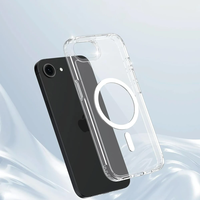 Coque de charge sans fil magnétique forte pour iPhone 17 16 16E Pro Max 16 + Plus coque rigide hybride transparente en Silicone TPU PC