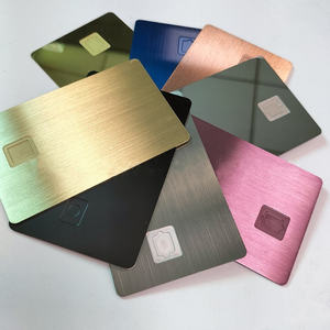 <span class=keywords><strong>Tarjeta</strong></span> de débito Visa prepagada de metal dorado y plateado negro mate tarjetas de crédito Visa de metal en blanco con banda magnética - Product Image 5