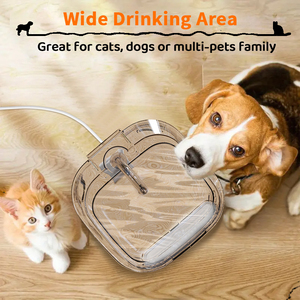 น้ำพุสัตว์เลี้ยงทำงานเงียบพร้อมระบบหมุนเวียนอัตโนมัติการออกแบบความจุขนาดใหญ่สำหรับแมวและสุนัข - Product Image 6