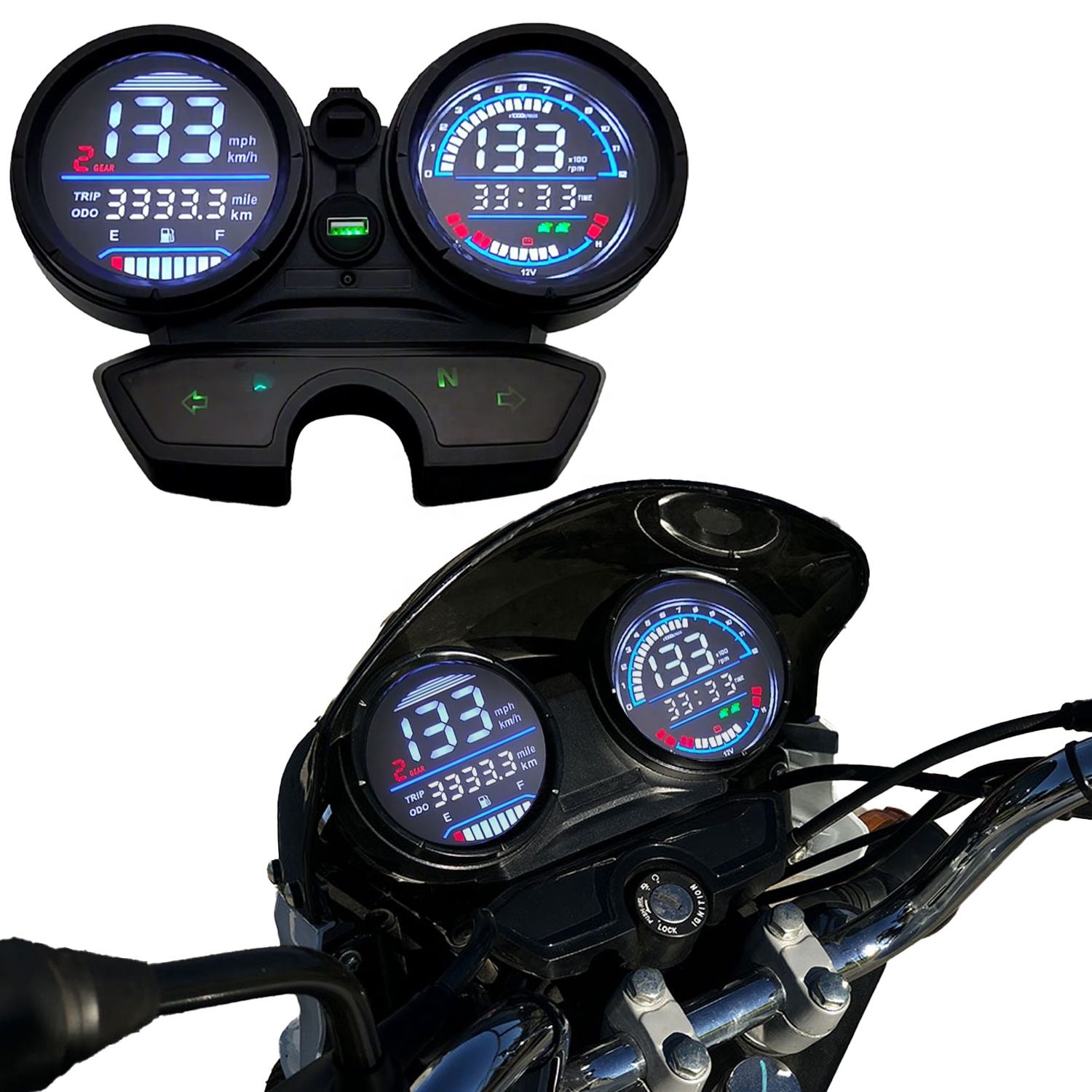 Speedometer Bajaj V15 Indicator Price Speedometer Top Cover For