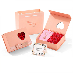 Wholesale Valentines Day <b>Gift</b> Small Eternal Rose Magnetic Closure Jewelry <b>Box</b> Rigid Paper <b>Box</b> - Product Image 1