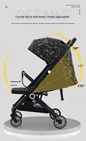 Poussette professionnelle pour nouveau-nés, multifonctionnelle, légère, confortable, pliable, siège auto pour bébé
