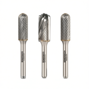 TTAKE <b>Ball</b> Nose Rotary Burr Solid Carbide 12.7 Mm Diameter 25 Mm Length For Metal Wood Plastic Grinding Shaping - Product Image 2