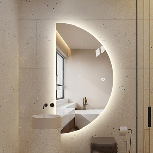 <span class=keywords><strong>Specchio</strong></span> da Parete Decorativo Mezzaluna di Design Moderno per Arredo Casa, Bagno, Ingresso e Soggiorno - Product Image 4