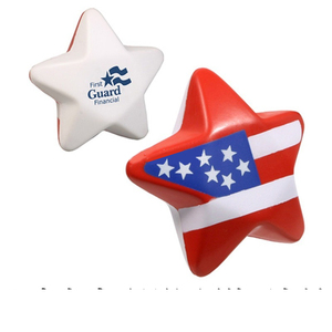 Biểu Tượng Tùy Chỉnh PU Năm Cánh Sao Căng Thẳng Bóng Mỹ Cờ Giải Nén Bọt PU Đồ Chơi Năm Cánh Sao Căng Thẳng Cứu Trợ Đồ Chơi - Product Image 1