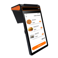 GMS Google 8 pulgadas Android 13 todo en uno restaurante POS Terminal tableta pequeña con 80 impresora NFC código QR pedido
