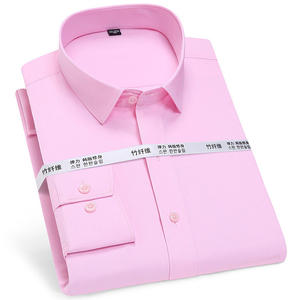 RNSHANGER, camisas <span class=keywords><strong>de</strong></span> vestir <span class=keywords><strong>de</strong></span> fibra <span class=keywords><strong>de</strong></span> bambú <span class=keywords><strong>de</strong></span> manga larga para hombre, camisas <span class=keywords><strong>de</strong></span> trabajo con logotipo personalizado para oficina social <span class=keywords><strong>de</strong></span> negocios <span class=keywords><strong>de</strong></span> primavera - Product Image 4