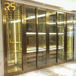 Refrigerador de Vino de Lujo Foshan, Mueble de Acero para Bodega, Mueble de Bar para Sala de Estar, Enfriador de Vino con Almacenamiento - Product Image 6