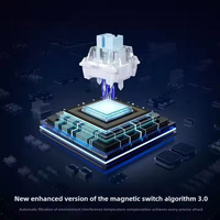 GK61 Keyboard Gaming, akurasi 0.01mm 0.125ms latensi SOCD pemegang saklar pemicu cepat Keyboard saklar magnetik efek Hall