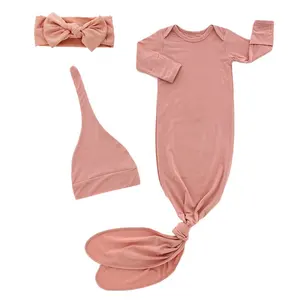 Sac de nuit pour nouveau-né, vêtements de nuit, longues manches, avec nœud de couchage, doux, de haute qualité, nouvelle collection - Product Image 1