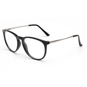 Montures de lunettes rondes surdimensionnées, verres plats, monture complète, unisexe, tendance mode, design Camélia, référence 4176 - Product Image 3