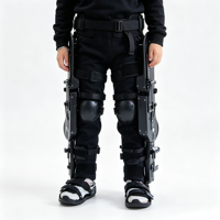 Exosquelette médical de rééducation pour la marche, équipement d'aide à la marche électrique pour patients hémiplégiques suite à un AVC