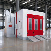 Solution tout-en-un Elite 53 kW Cabines de peinture électriques pour voitures 80 ° Cabine de peinture automobile professionnelle C avec 48 tubes de 16W