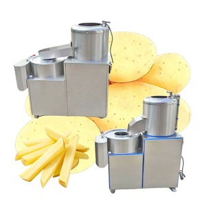 Machine à couper les pommes de terre en bandes et en cubes 400 kg/h 600 kg/h, machine tout-en-un pour peler, rincer et couper pour restaurant - Product Image 5