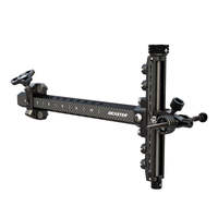 BICASTER ARCHERY NAVI - Viseur de tir à l'arc en carbone - Fabriqué en carbone 3k et alliage d'aluminium - Pèse seulement 180g - Mécanisme à dégagement rapide