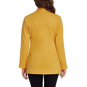 Vestes et Manteaux Grande Taille Haute Couture pour Femmes, Blazers Élégants pour le Travail et le Bureau, <span class=keywords><strong>Blazer</strong></span> Uni Sexy pour Femme - Product Image 4