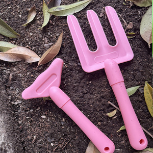 Children Garden Hand Tool Multicolor Plastic Shovel Spade Rake Fork <b>Sand</b> Scoop <b>Kids</b> Outdoor Beach - Product Image 4