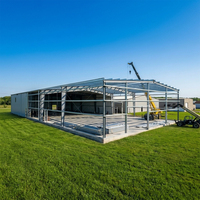 Proveedor de Alta Calidad de Estructuras de Acero Prefabricadas para Establos de Vacas Lecheras, Estructuras de Acero para Granjas, Establos para Ganado