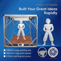 Printer 3D Industri Format Besar AI Smart dengan Ukuran Cetak 2400mm, Kecepatan 200mm per detik, dan Auto Leveling untuk Prototipe dan Display